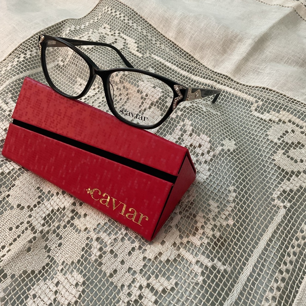 New Cavier Crystal Designer  Eyeglasses for Women